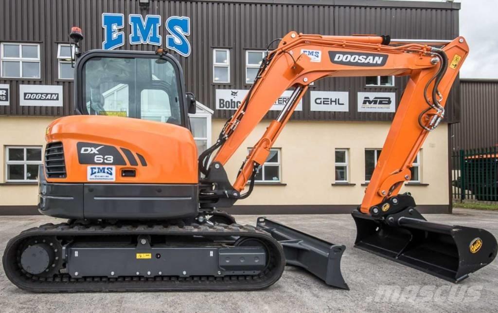 Doosan DX 63-3 Minikaivukoneet < 7t