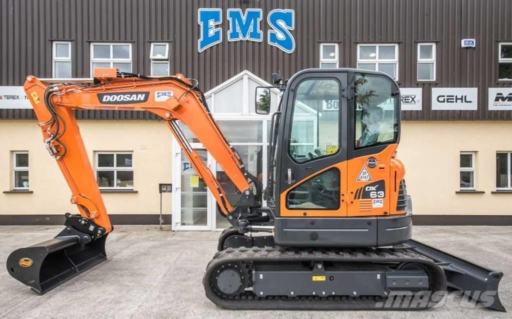 Doosan DX 63-3 Minikaivukoneet < 7t