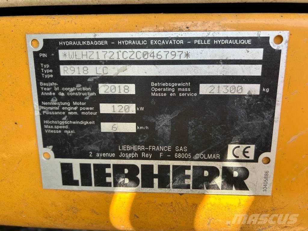 Liebherr R 918 LC Telakaivukoneet