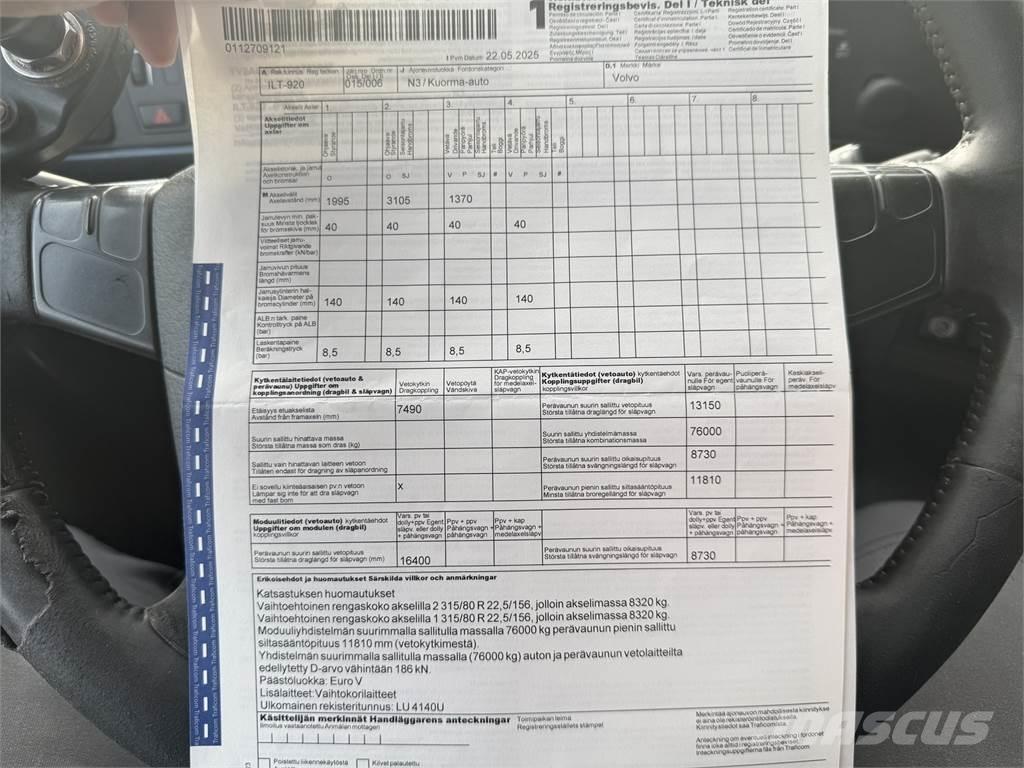 Volvo FH 540 8X4 Koukkulava kuorma-autot