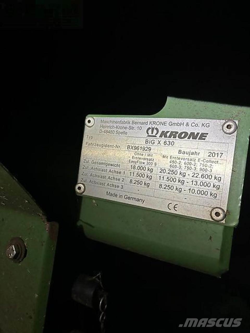 Krone big x 630 Ajosilppurit