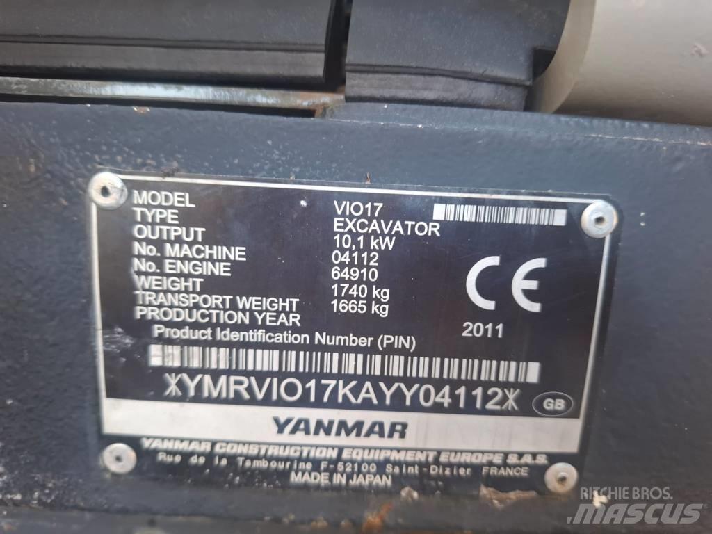 Yanmar Vio 17 Minikaivukoneet < 7t