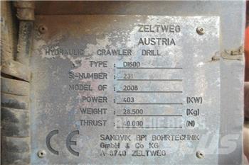Sandvik DI 600 Avolouhintaporauslaitteet