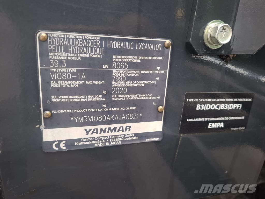 Yanmar Vio 80-1A Midikaivukoneet 7t - 12t