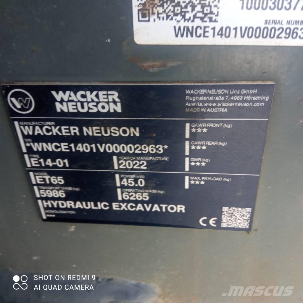 Wacker Neuson ET 65 Telakaivukoneet
