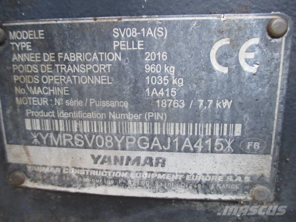 Yanmar SV 08-1 A Minikaivukoneet < 7t
