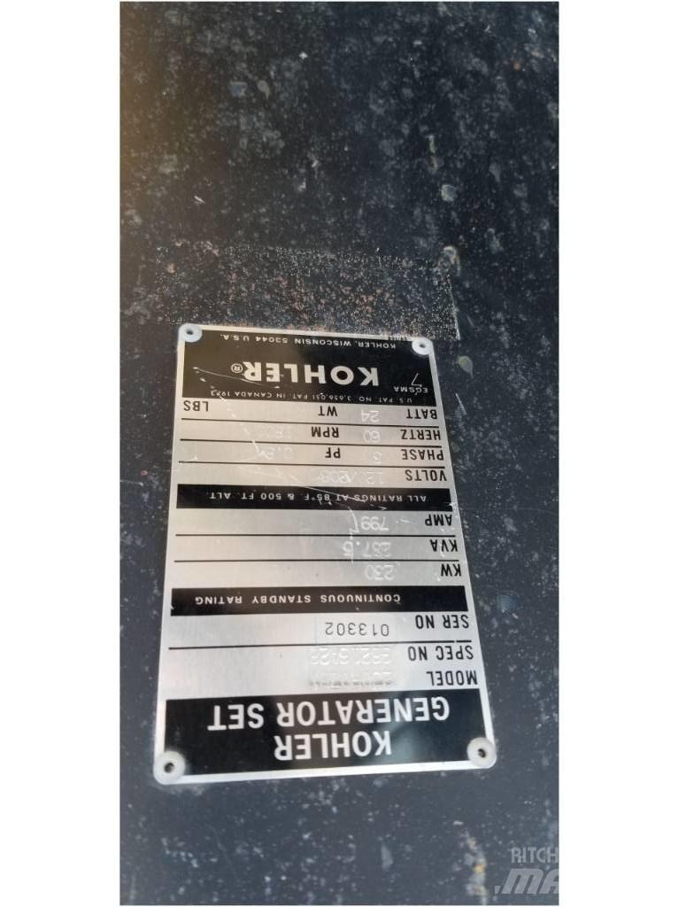 Kohler 230 KW Muut generaattorit