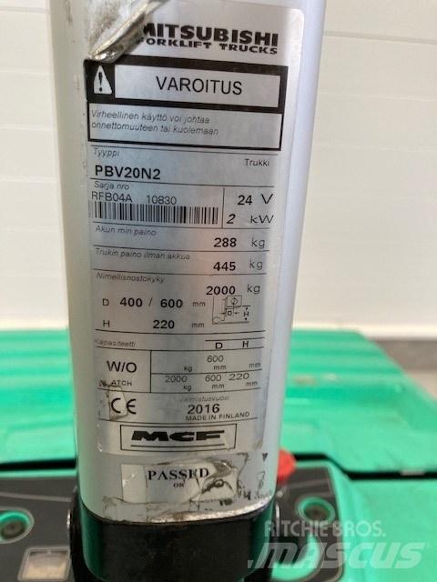 Mitsubishi PBV20N2 Lavansiirtotrukit ajotasolla