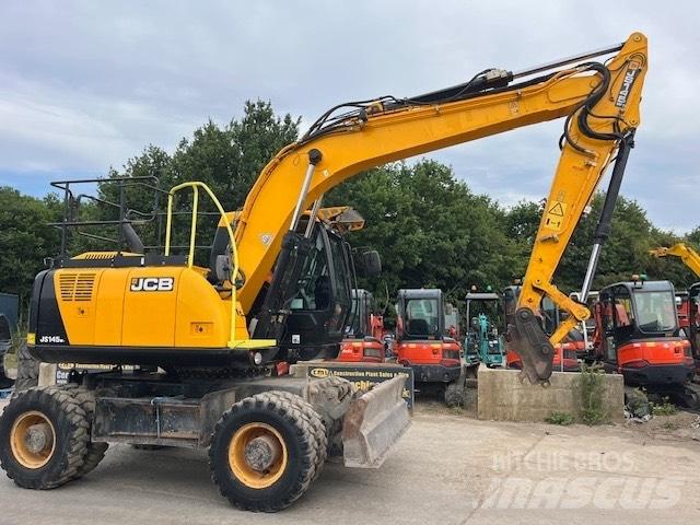 JCB JS 145 W Pyöräkaivukoneet