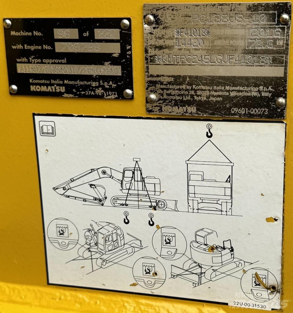 Komatsu PC 138 US-10 Telakaivukoneet