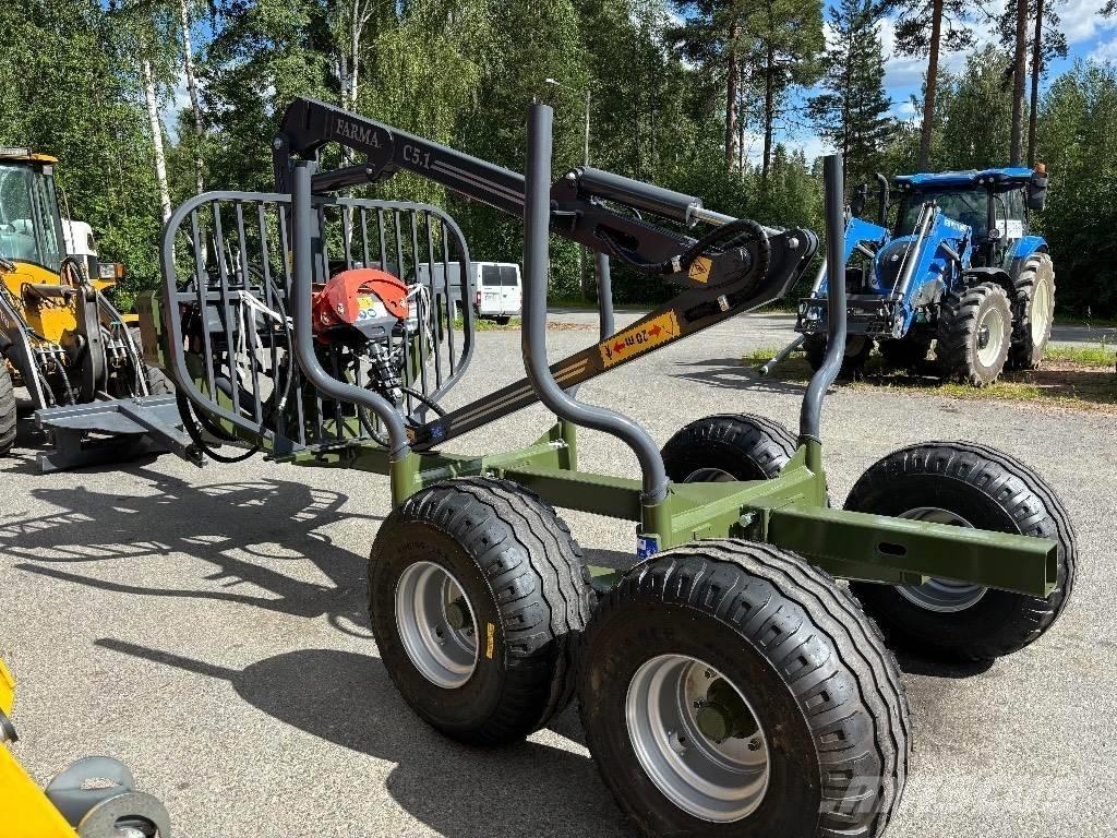 Farma T7 ja C 5.1D Metsäperävaunut