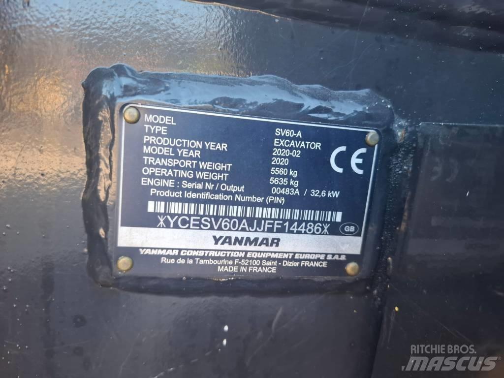 Yanmar SV 60 A Midikaivukoneet 7t - 12t