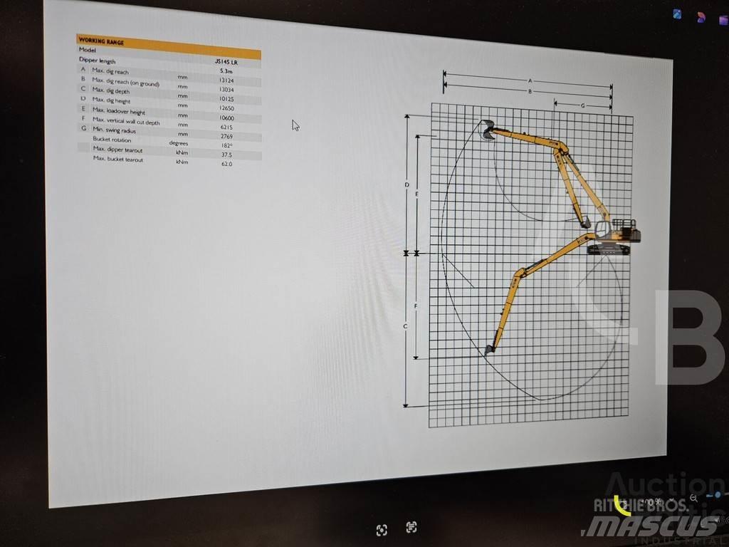 JCB JS 145 LR Telakaivukoneet