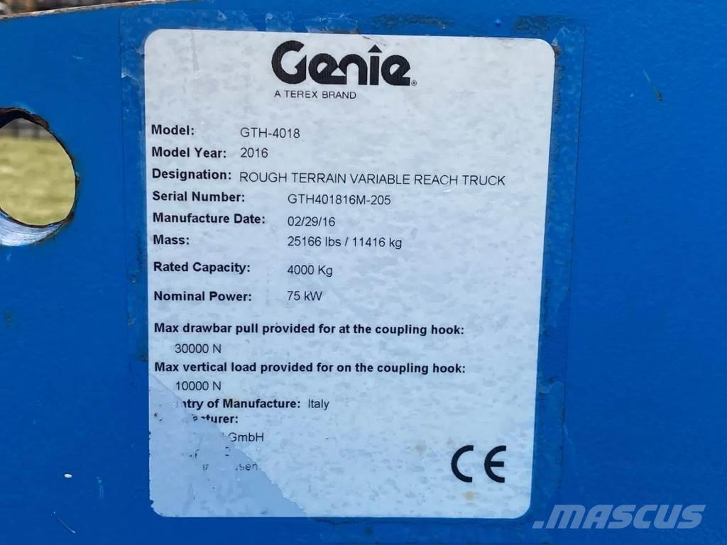Genie GTH- 4018 Kurottajat
