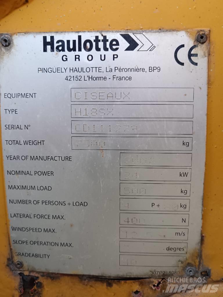 Haulotte H 18 SX Saksilavat