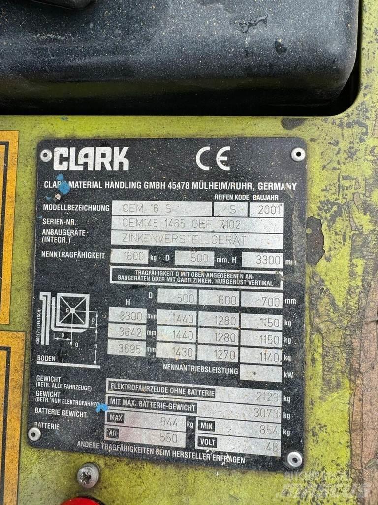 Clark CEM 16S Muut haarukkatrukit