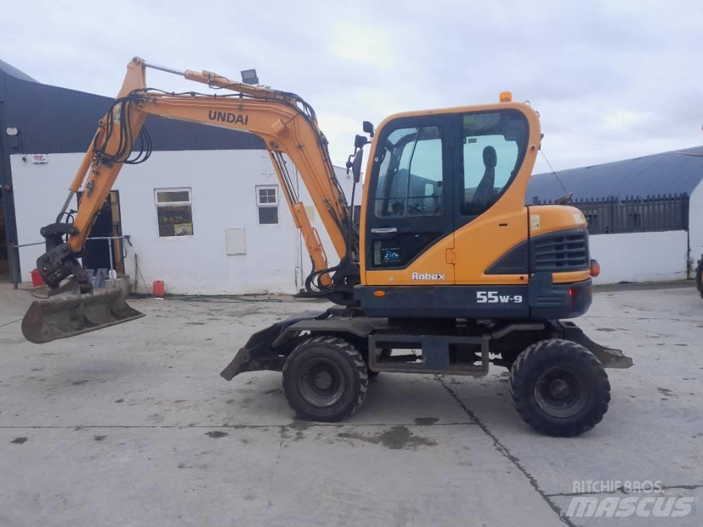 Hyundai R55 W-9 Pyöräkaivukoneet