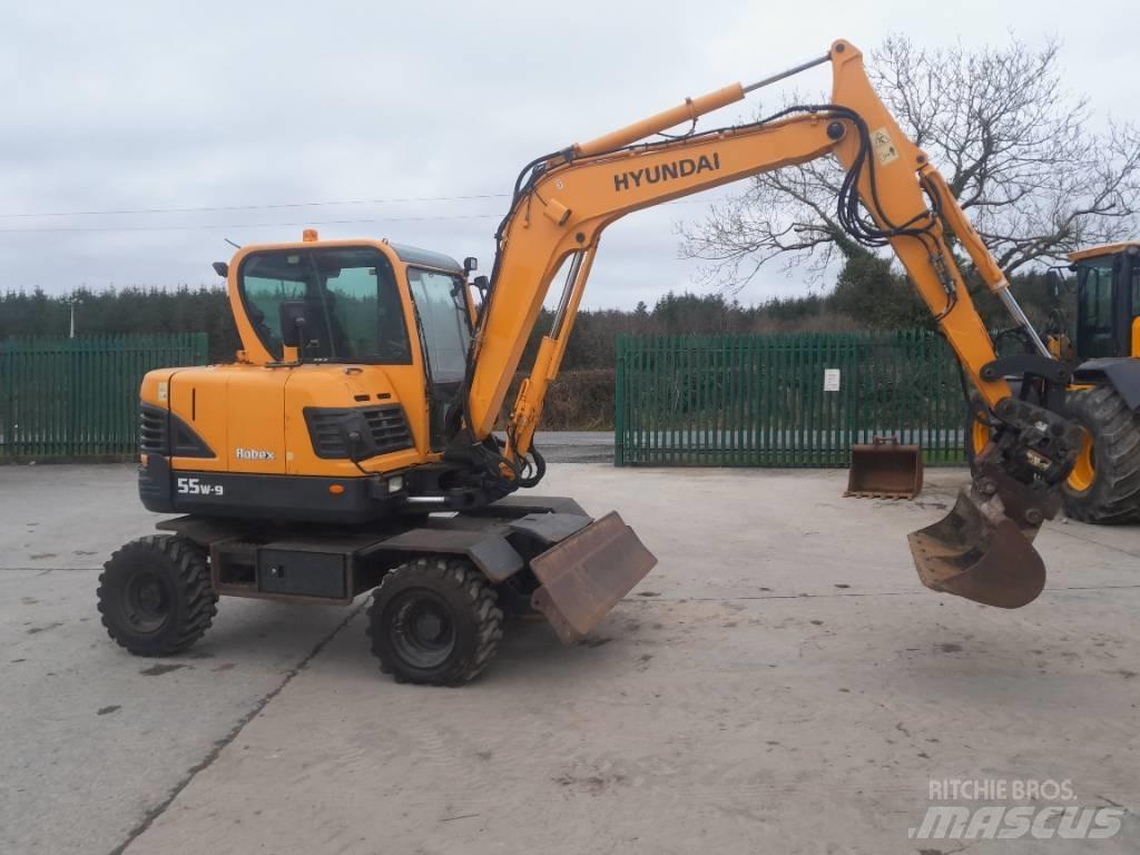 Hyundai R55 W-9 Pyöräkaivukoneet