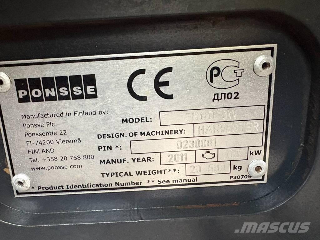 Ponsse Ergo 8W Harvesterit