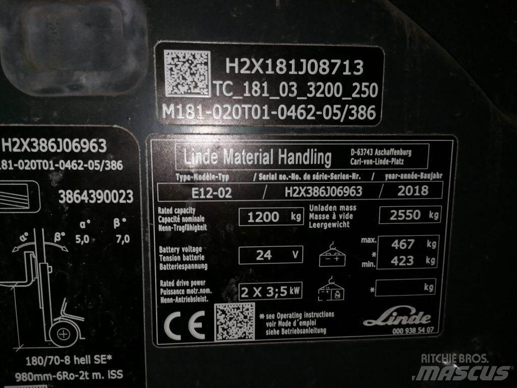 Linde E12-02 Sähkötrukit