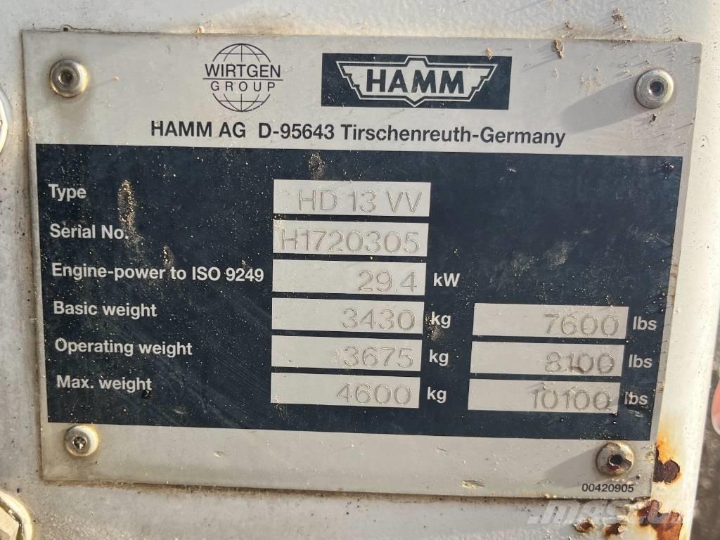 Hamm HD 13 VV Tandemjyrät