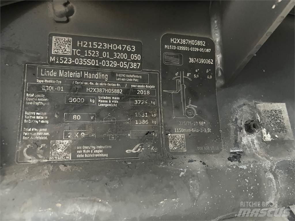 Linde E30L-01 Sähkötrukit