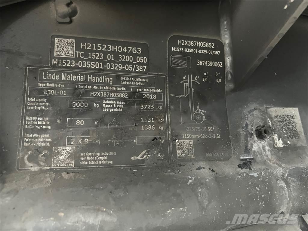 Linde E30L-01 Sähkötrukit