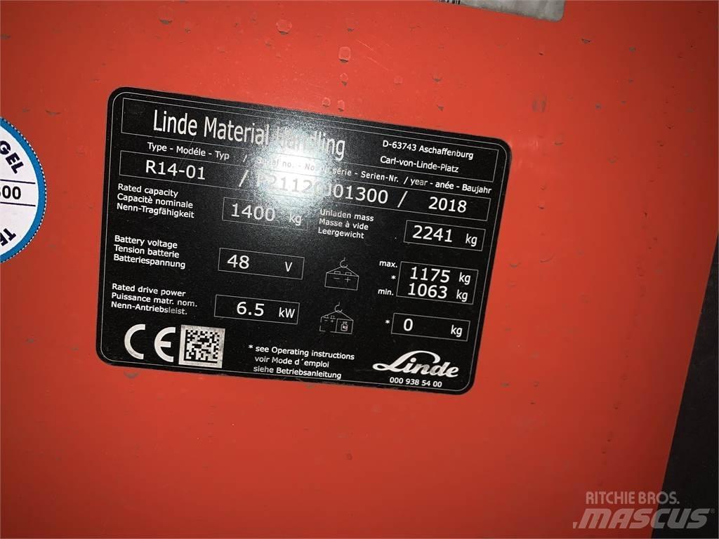 Linde R14 Työntömastotrukit