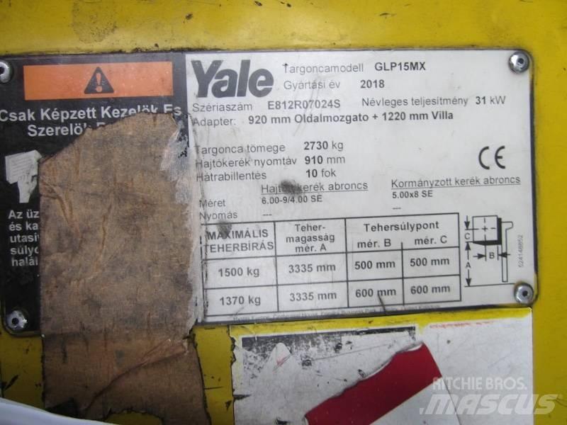 Yale GLP15MX Nestekaasutrukit