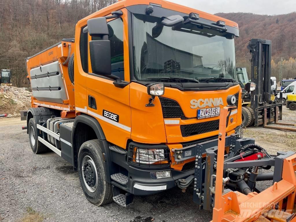 Scania P 410 Hiekan- ja suolanlevittimet