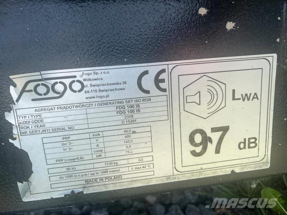 Fogo Iveco 100 KVA Dieselgeneraattorit