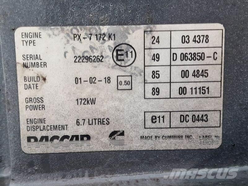 DAF PX-7 172 K1 Moottorit