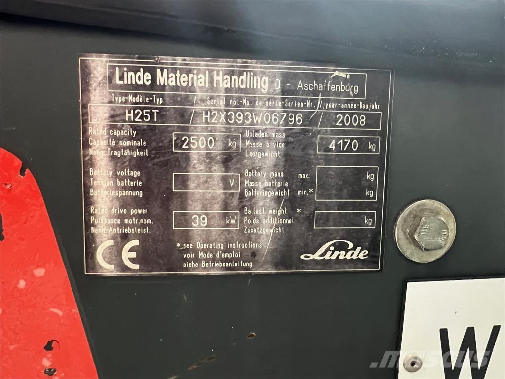 Linde H25T Nestekaasutrukit