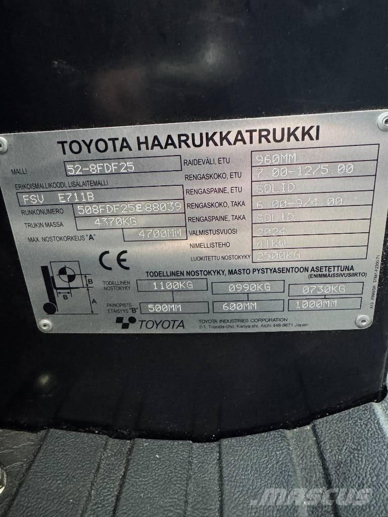 Toyota 52-8 FDF 25 Dieseltrukit