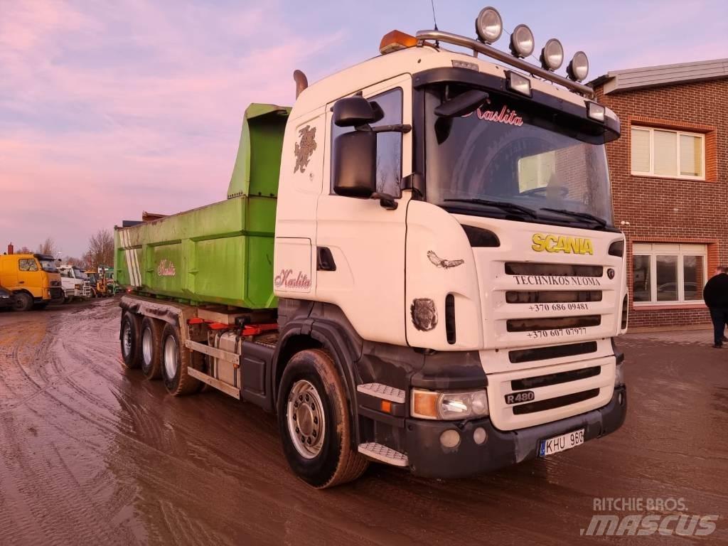 Scania R 480 8X4 Nostovarsi-vaihtolavakuorma-autot