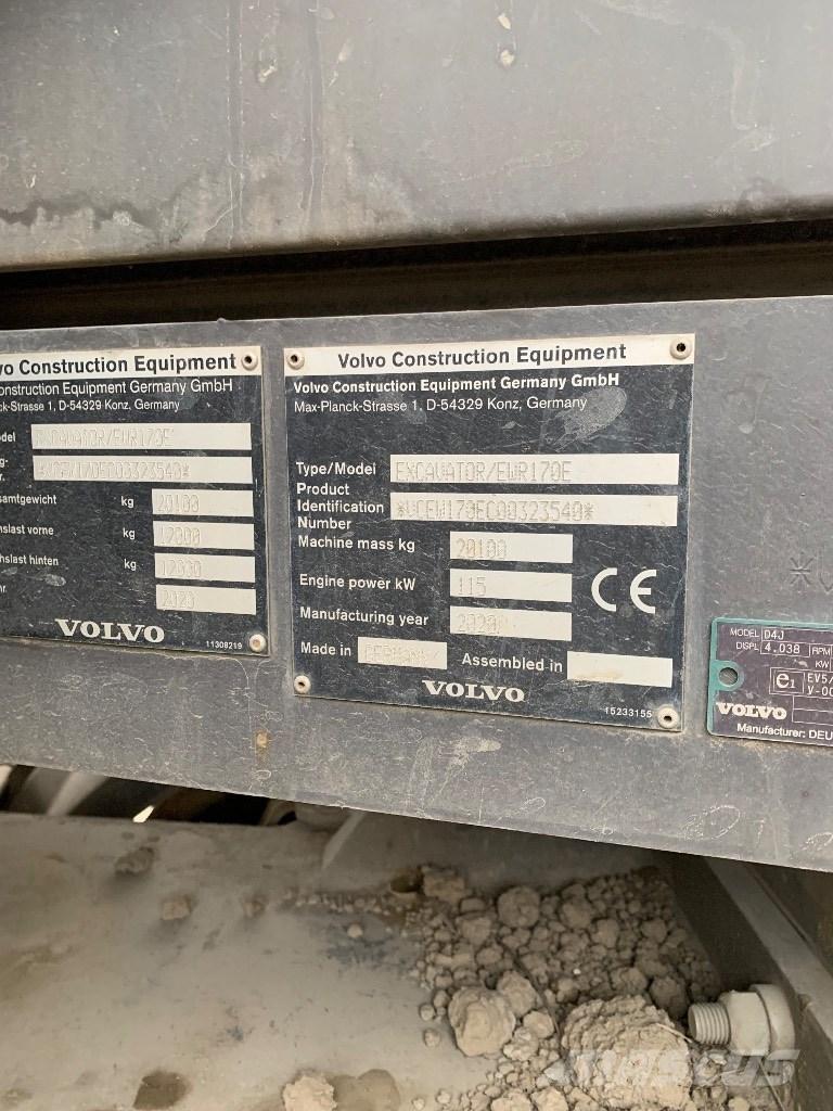 Volvo EWR 170 E Pyöräkaivukoneet