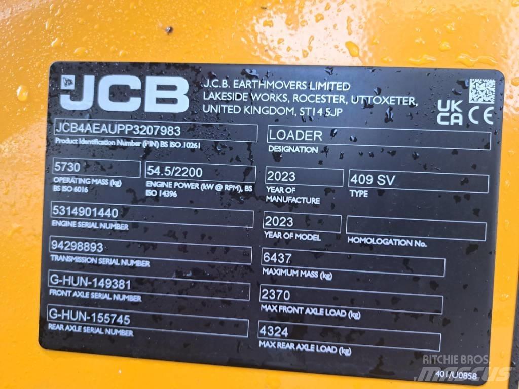 JCB 409 SV NE Pyöräkuormaajat