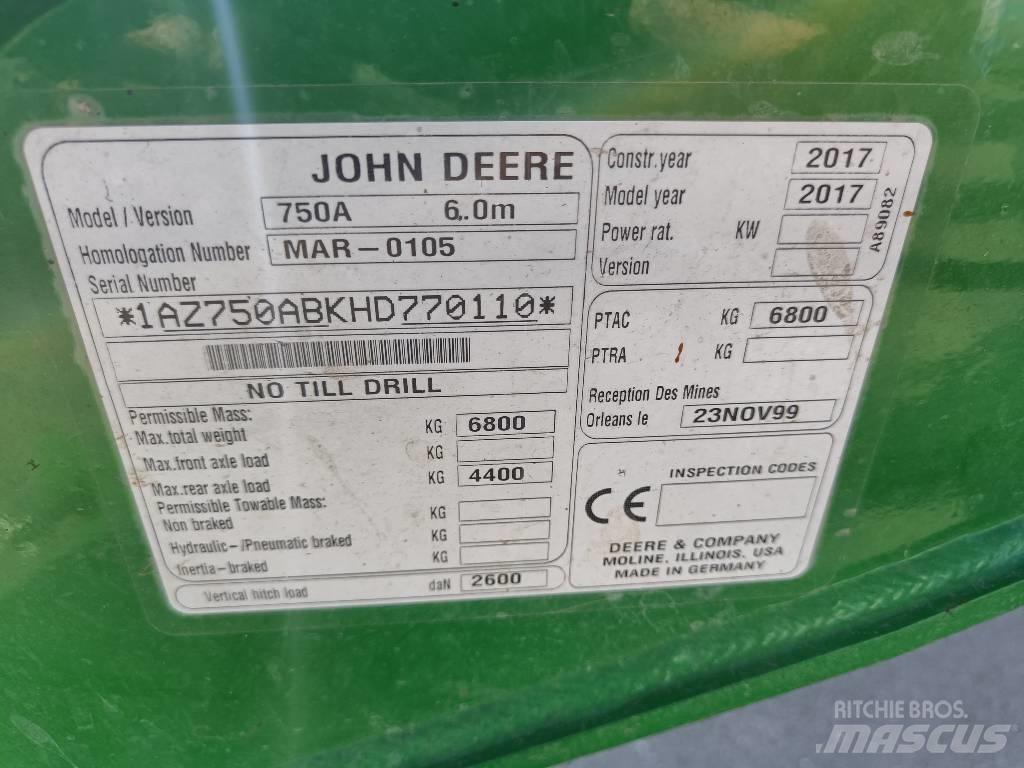 John Deere 750 A Kylvökoneet