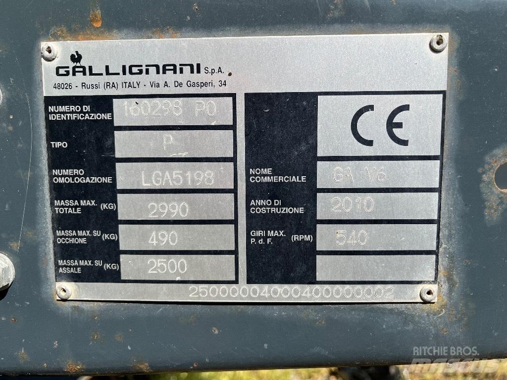 Gallignani GA V6 Pyöröpaalaimet