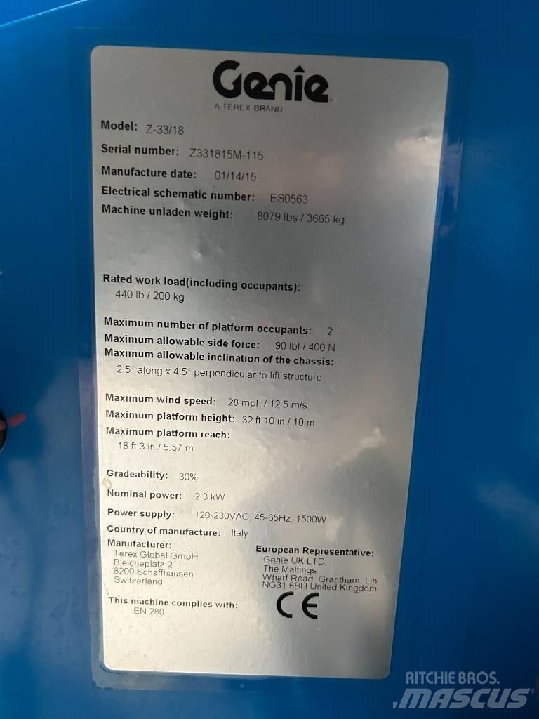 Genie Z 33/18 Kuukulkijat