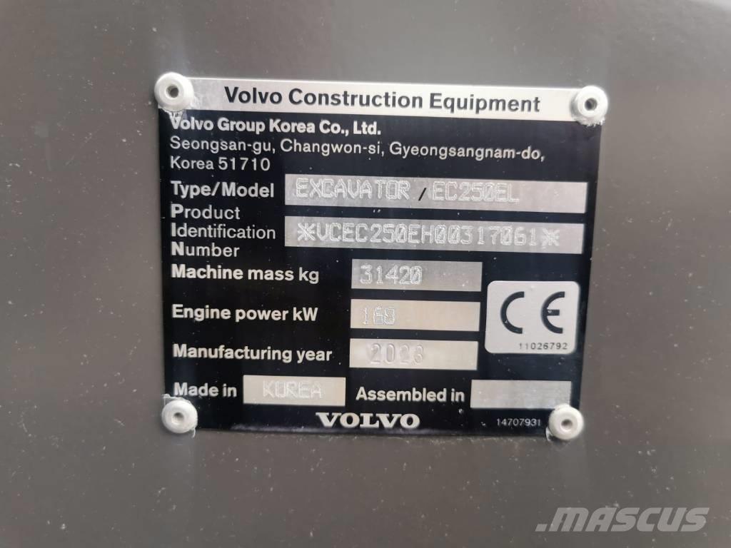 Volvo EC250EL Telakaivukoneet