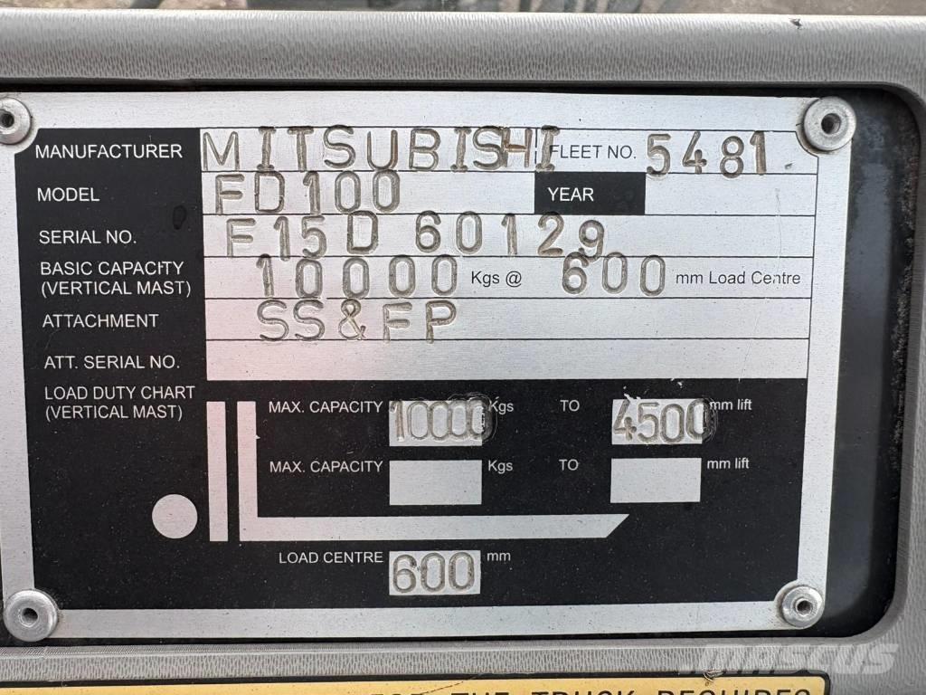 Mitsubishi FD 100 Dieseltrukit