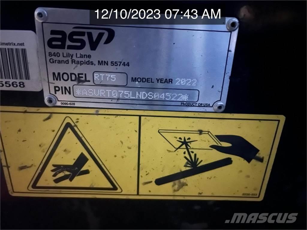 ASV POSI-TRACK RT75 Liukuohjatut kuormaajat