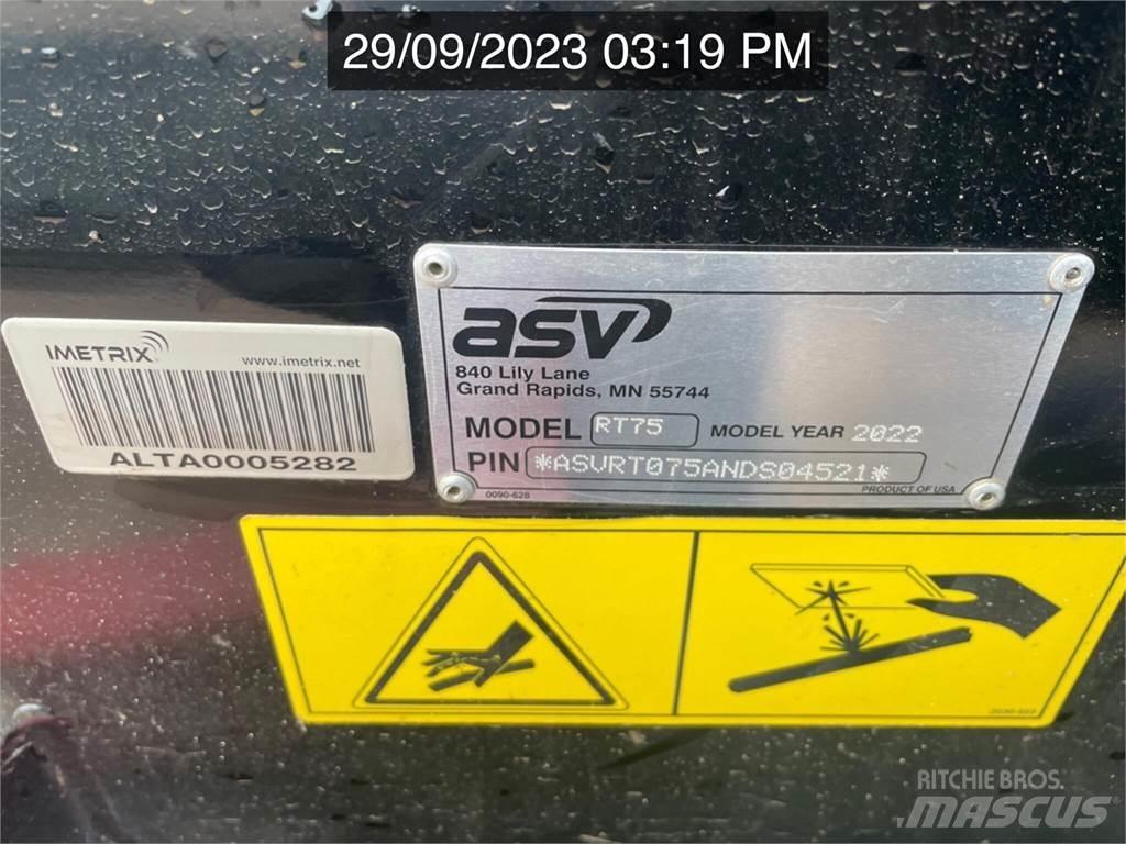 ASV POSI-TRACK RT75 Liukuohjatut kuormaajat