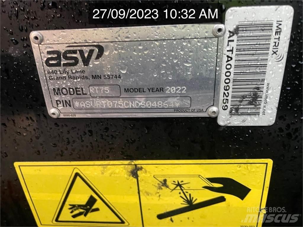 ASV POSI-TRACK RT75 Liukuohjatut kuormaajat