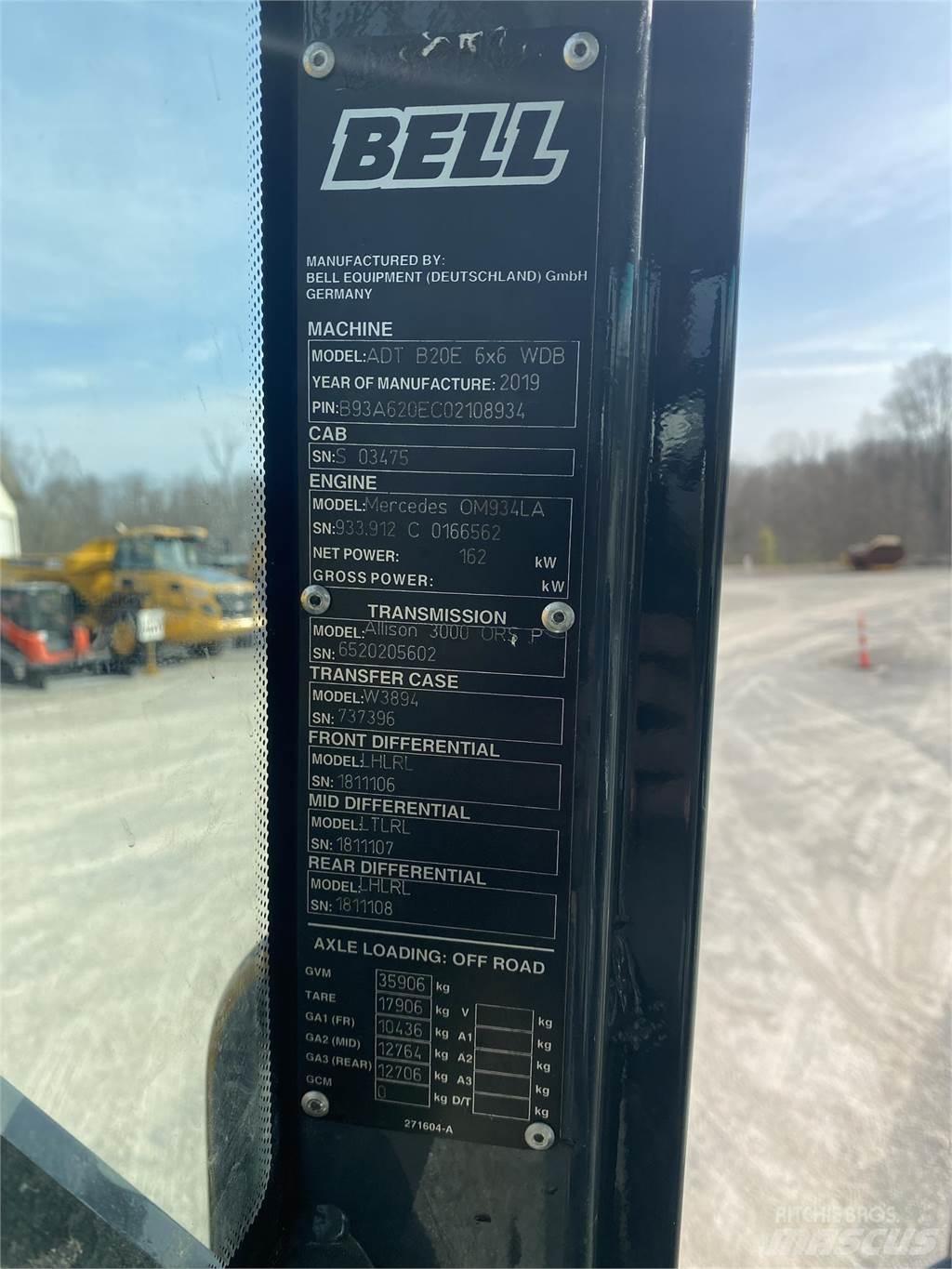 Bell B20E Dumpperit