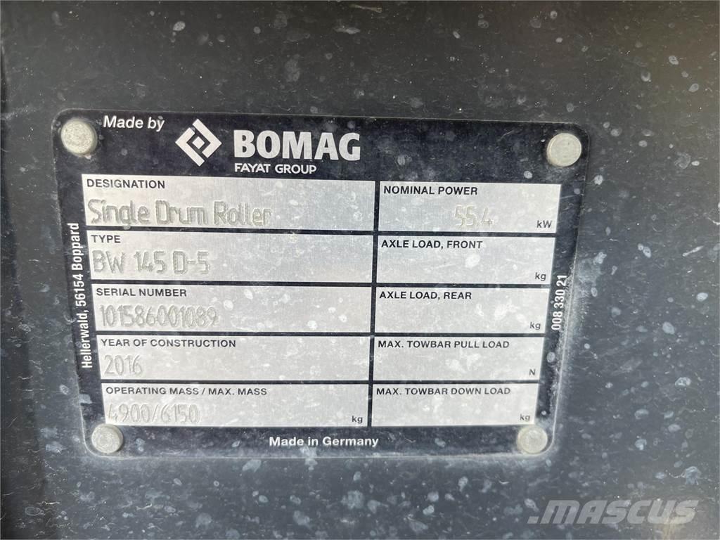 Bomag BW145D-5 Tandemjyrät