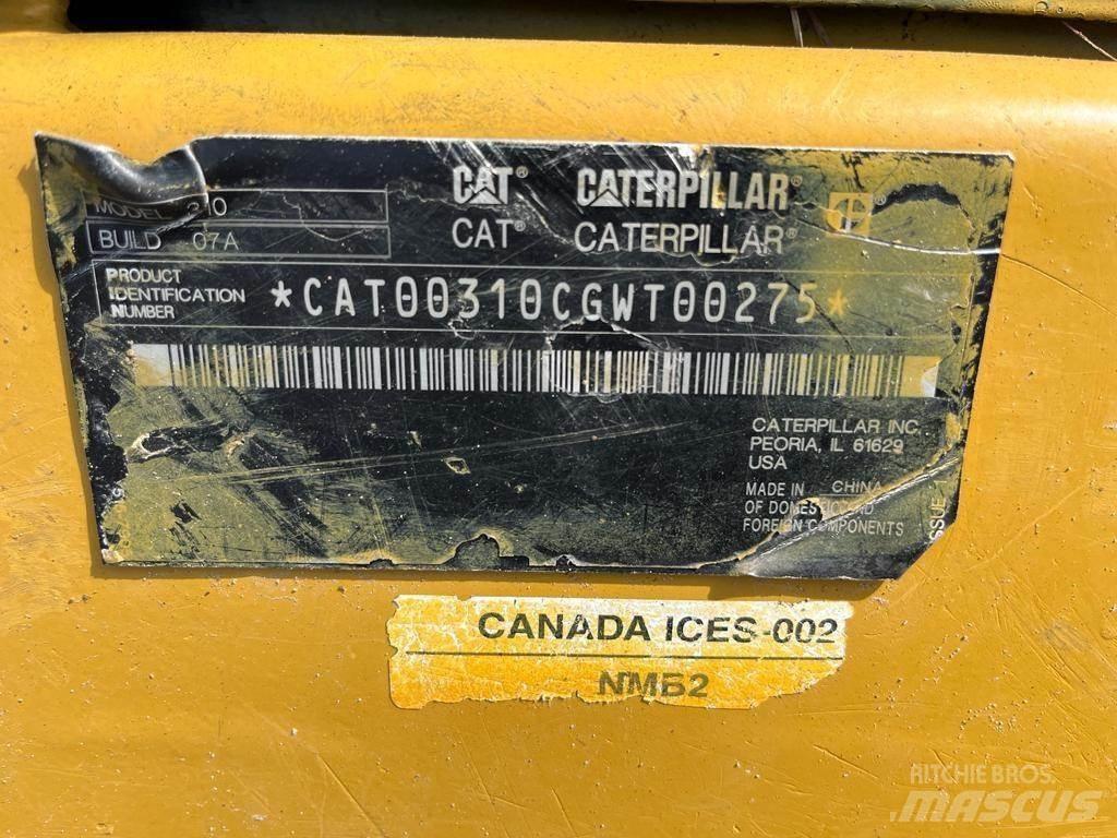 CAT 310 Telakaivukoneet