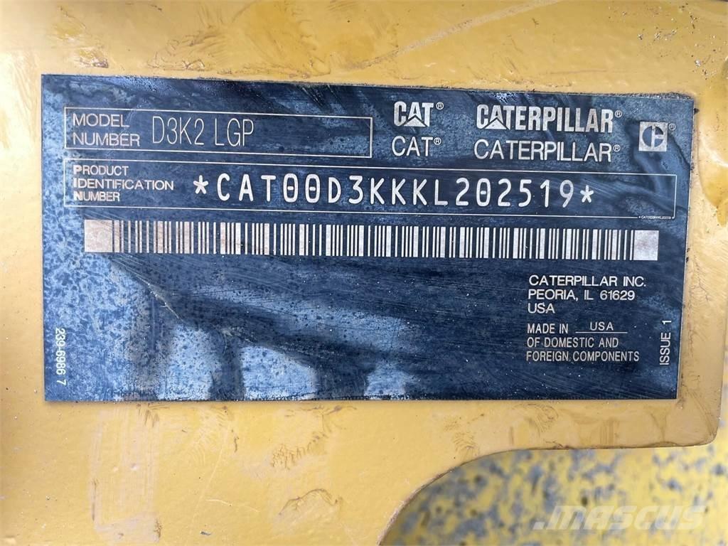 CAT D3K2 LGP Telaketjupuskutraktorit