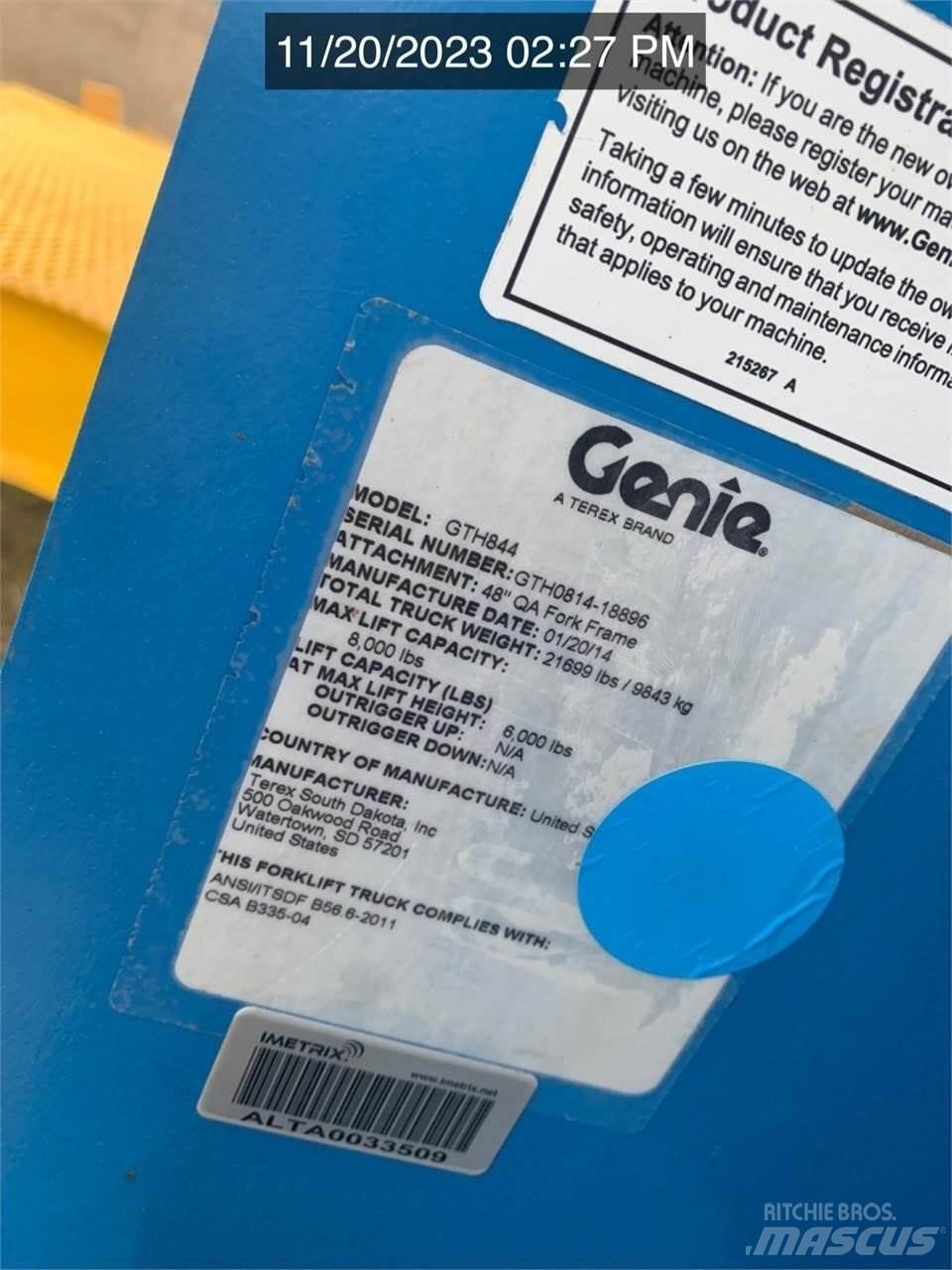 Genie GTH844 Kurottajat